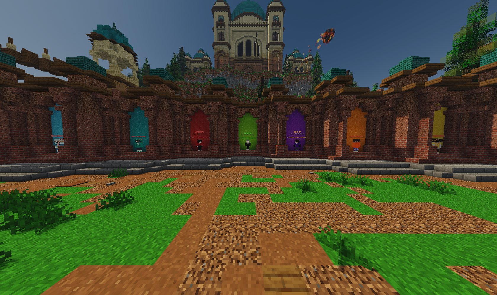 Minecraft forest background